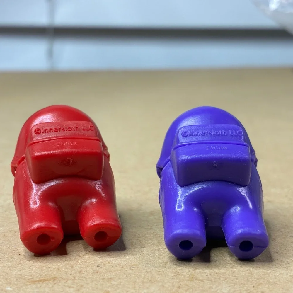Official Among Us Monster Impostor Figure Lot Red Purple Innersloth Minis 2”